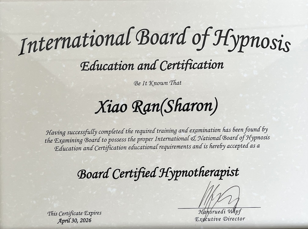 Picture of hypnotherapist certification