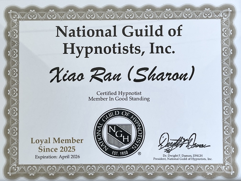 Picture of hypnotherapist certification